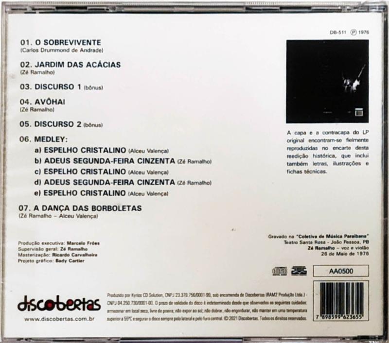 CD Zé Ramalho Coletiva de Música Paraibana 1976 Lacrado - Hm